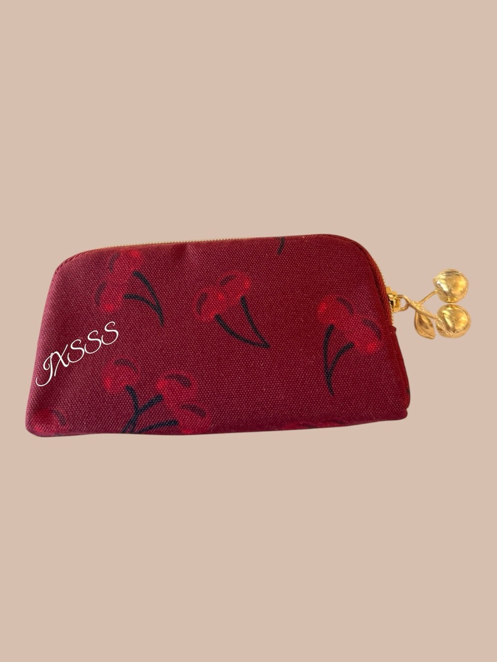 Red-Gold Coach Beauty (Cherry-Print) Mini Coin-Pouch/Fragrance SET - Picture 7 of 12